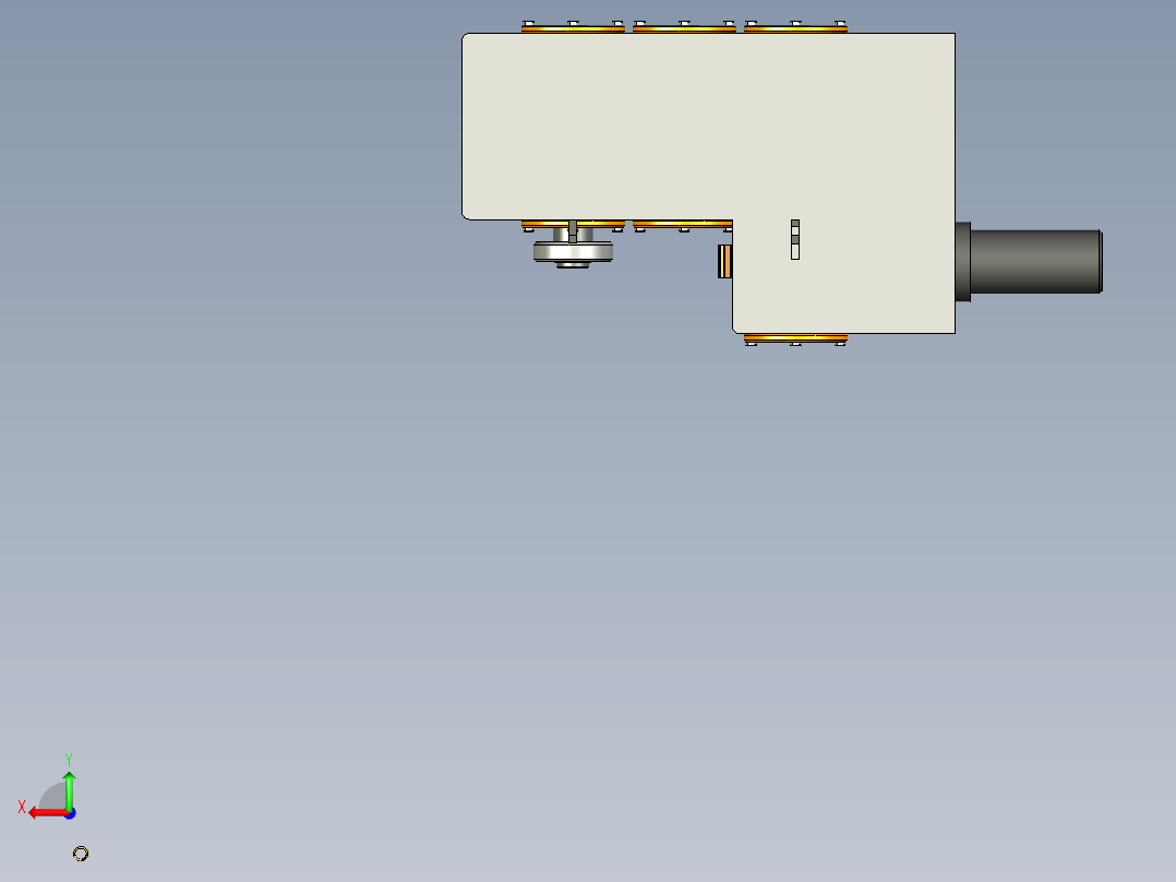 弹簧储能器后视图