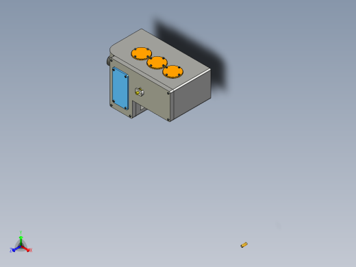弹簧储能器正等轴测缩略图