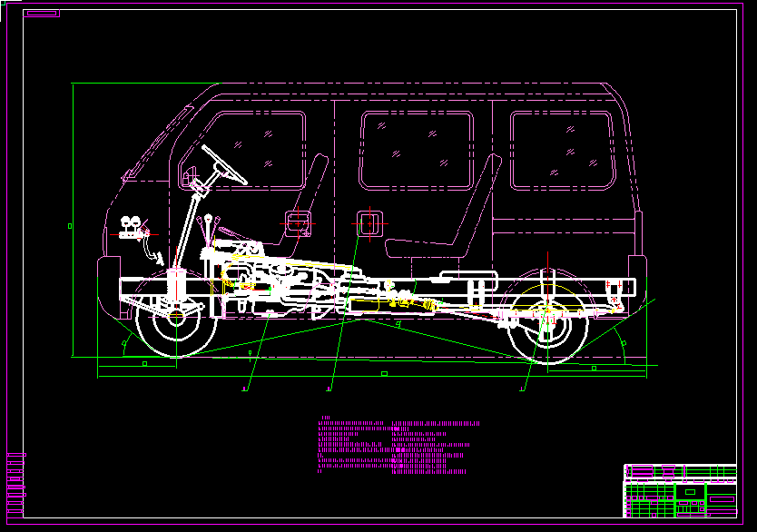 0013-GD6371轻型客车总体设计