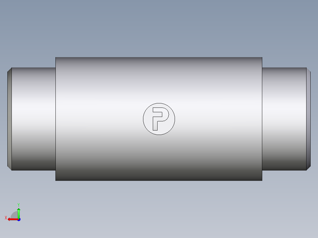 卡套式工业通用硬管接头EO_Weld_bulkhead_fitting_ESV22LX后视图