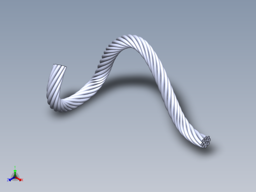 钢丝绳正等轴测缩略图