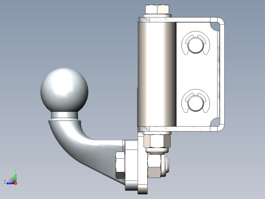 带绞车适配器的挂钩--sw右视缩略图