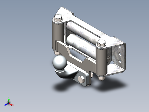 带绞车适配器的挂钩--sw正等轴测缩略图