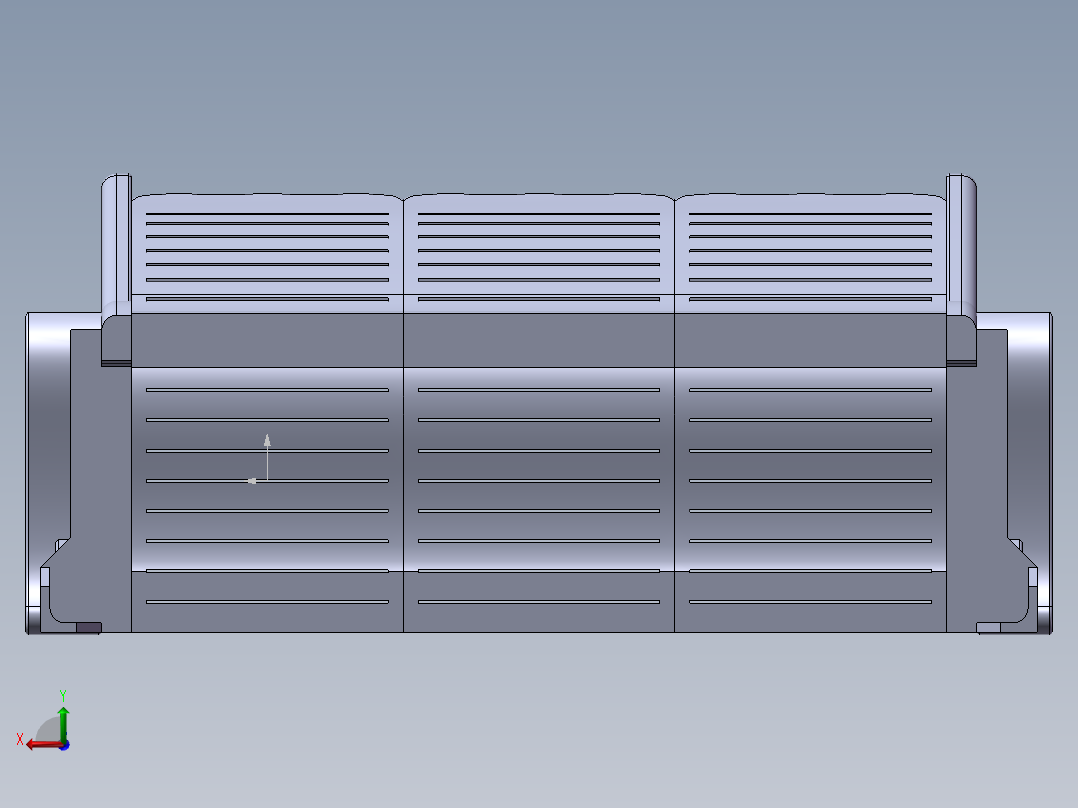 办公桌渲染后视图