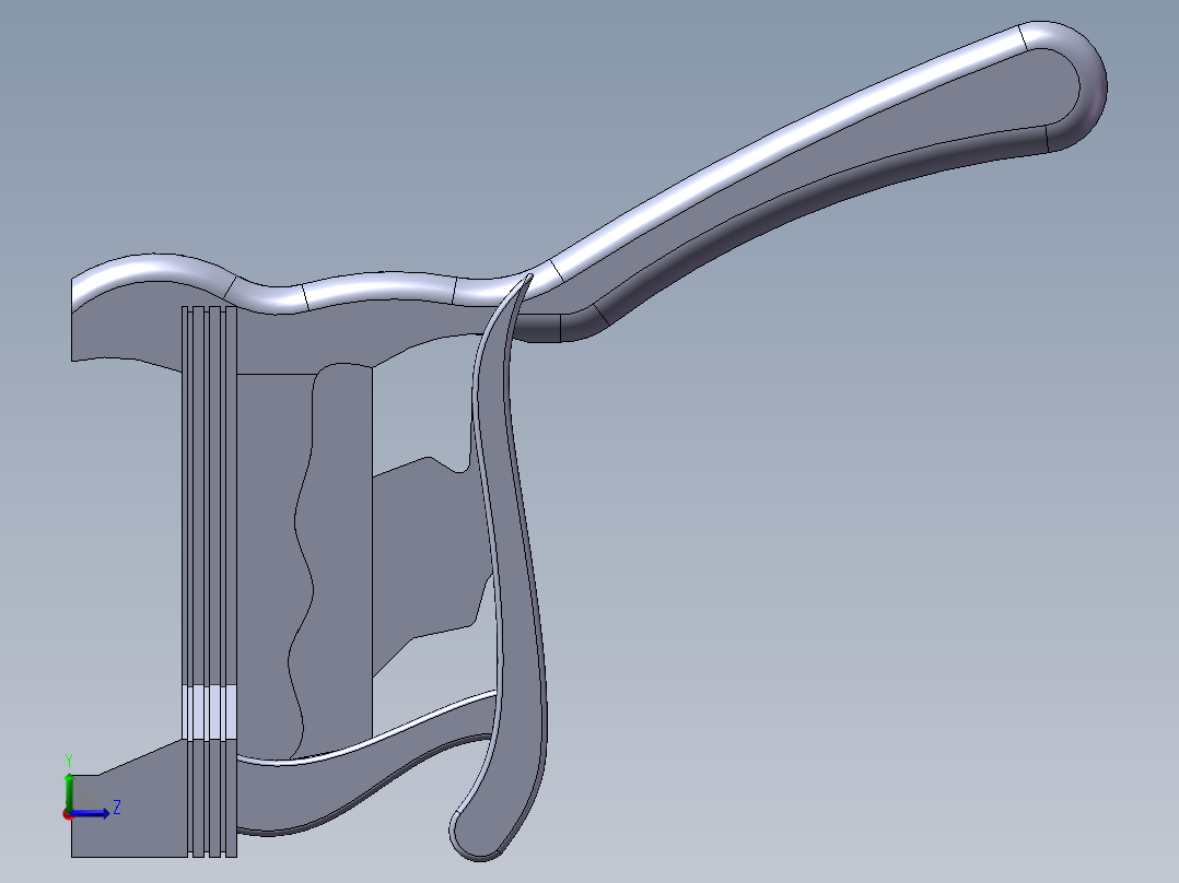 办公桌渲染左视图