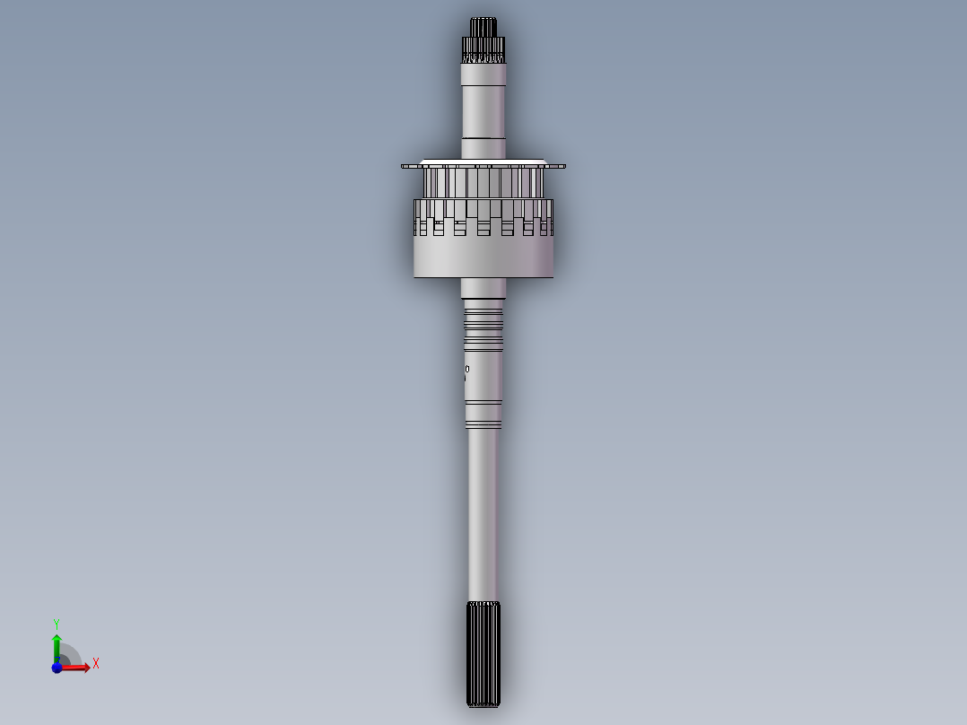 自动挡汽车变速器行星轮减速器前视图