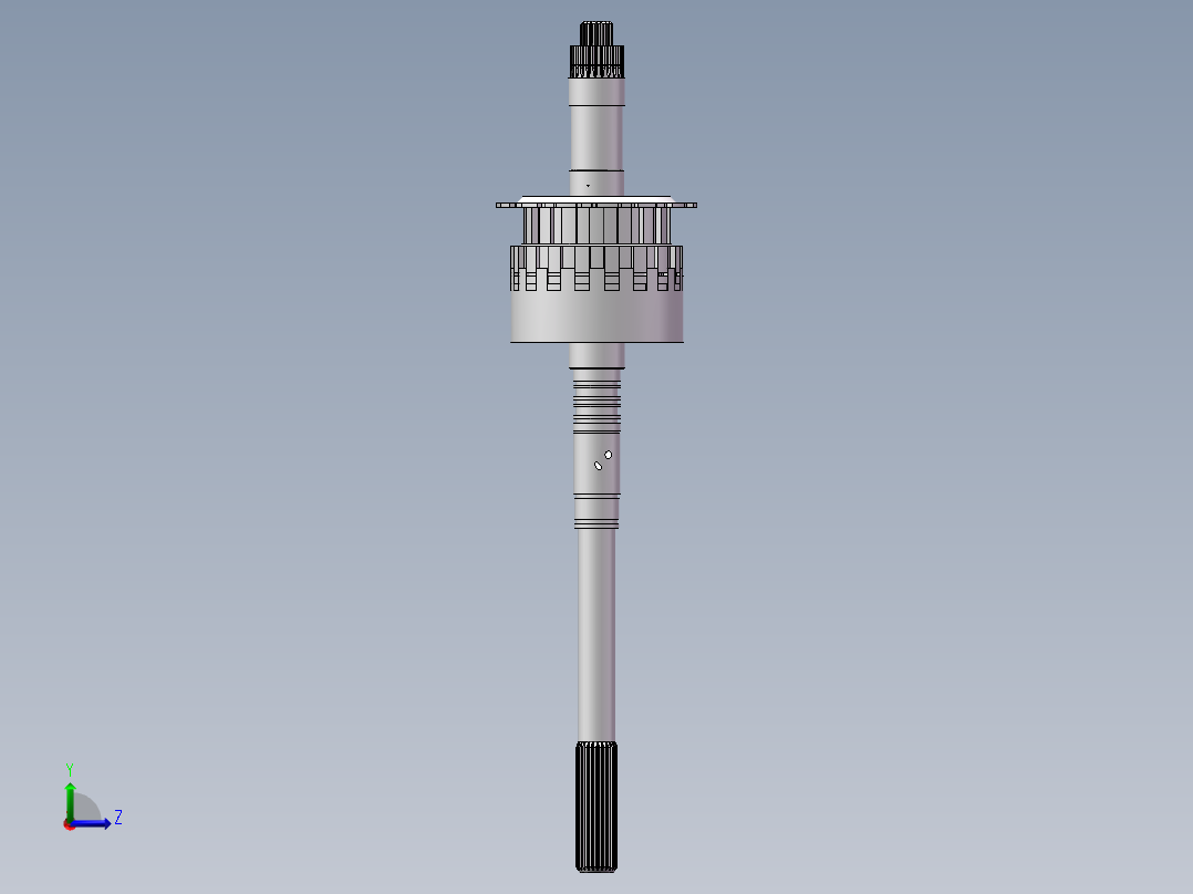 自动挡汽车变速器行星轮减速器左视图