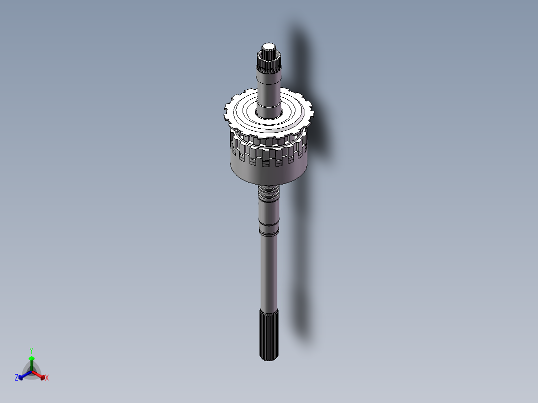 自动挡汽车变速器行星轮减速器正等轴测图