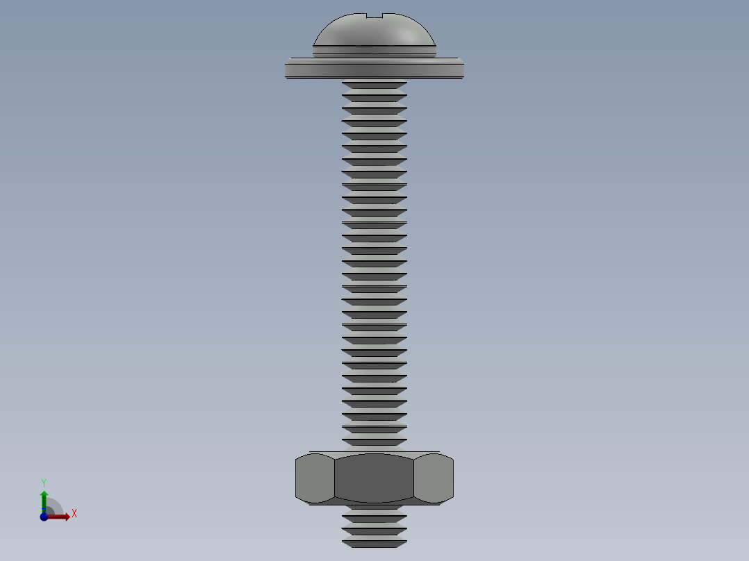 紧固件-No.8-32 Screw-01前视图