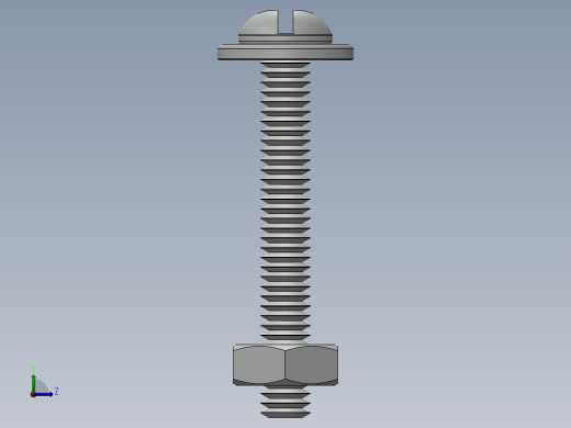 紧固件-No.8-32 Screw-01左视缩略图