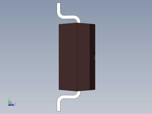 集成电路贴片封装SDIP 4引脚。带有桥式整流器的标记左视缩略图