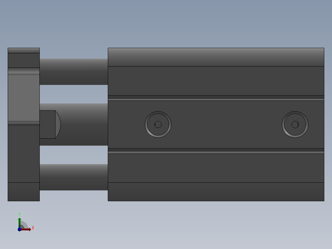 气缸TACQ16X10S前视图