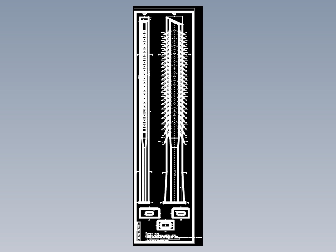 公路—I级桥面宽度26.8m单索面预应力混凝土斜拉桥（计算书、CAD图）