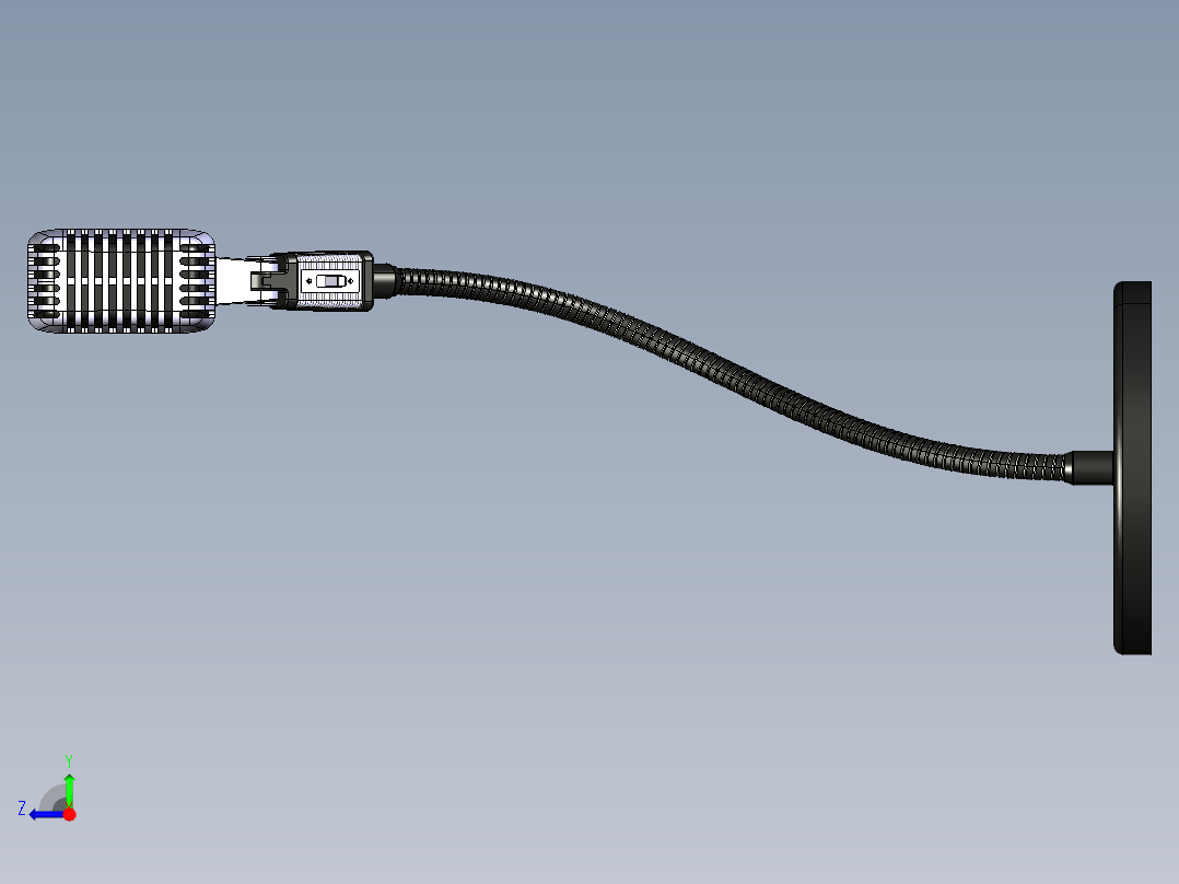 鹅颈麦克风支架右视图