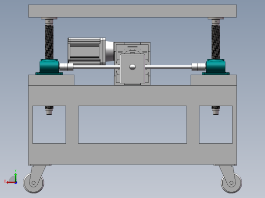 螺旋升降平台设计（二维+三维+说明书）后视缩略图