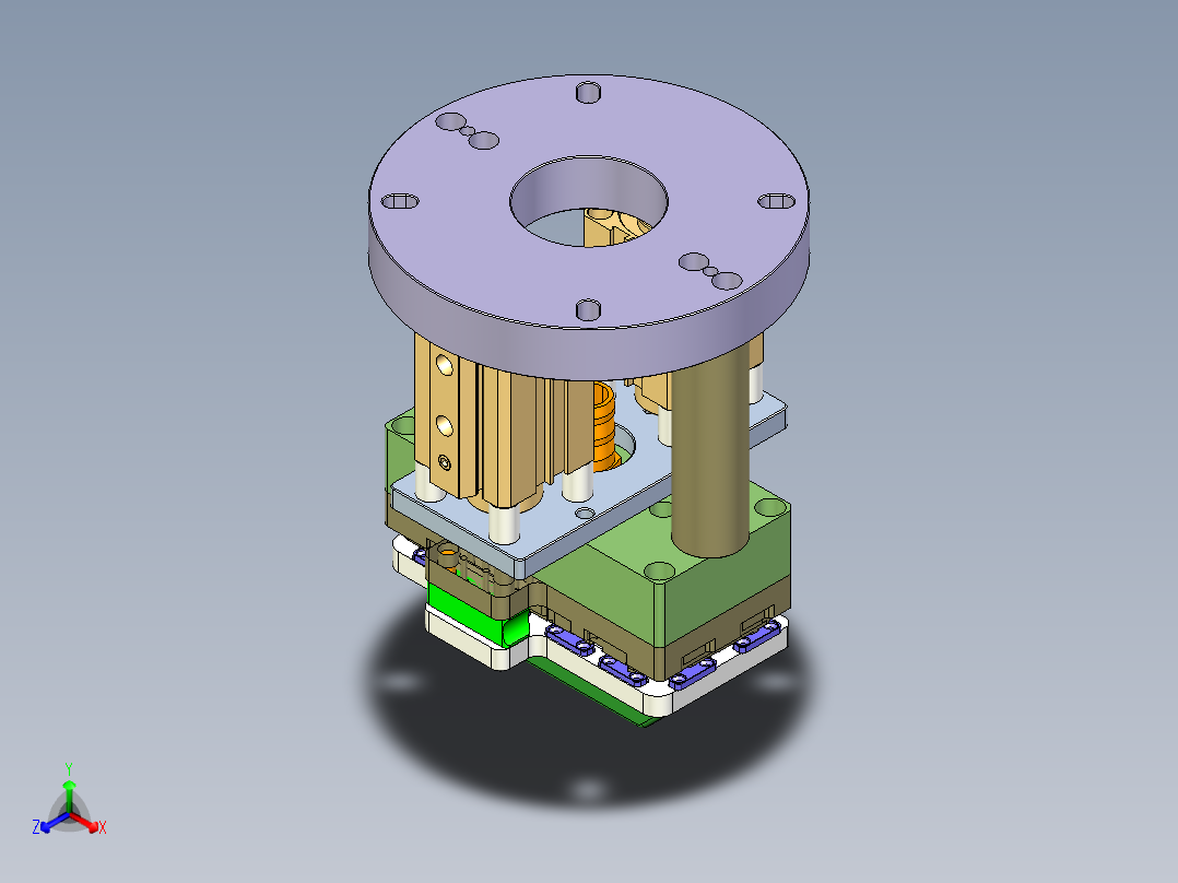 X3-B-CNC5笔记本CNC工装夹具三维模型-1016主视图