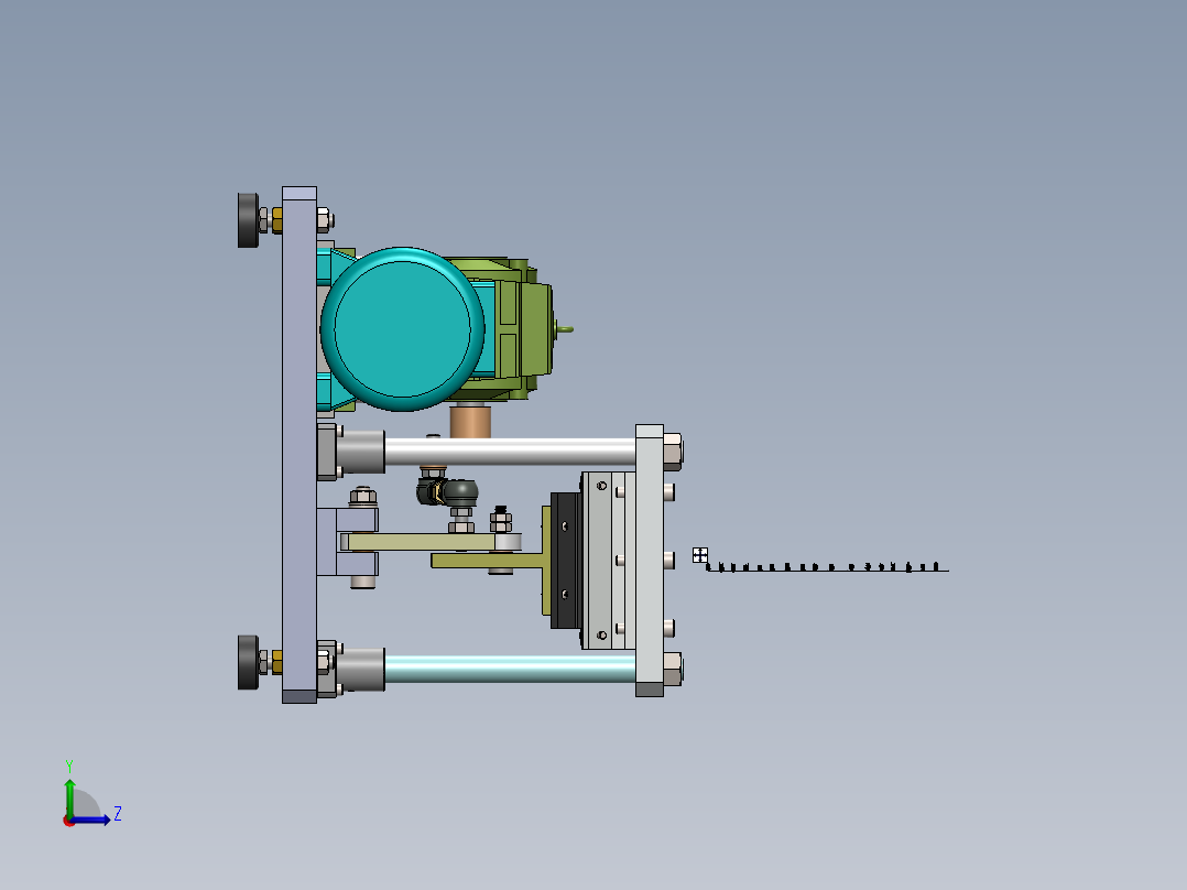 铰链耐久性测试仪sw18可编辑左视图