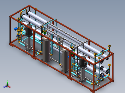 10T双级RO水处理反渗透设备 sw16可编辑