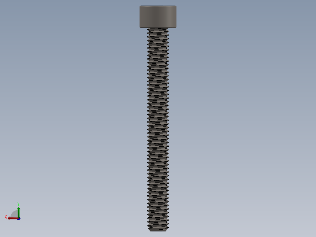 Screw_DIN_912_M6x55F_A2.SLDPRT公制内六角螺钉后视图