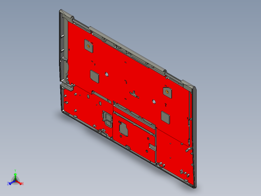 笔记本C壳铣内腔UG刀路模型