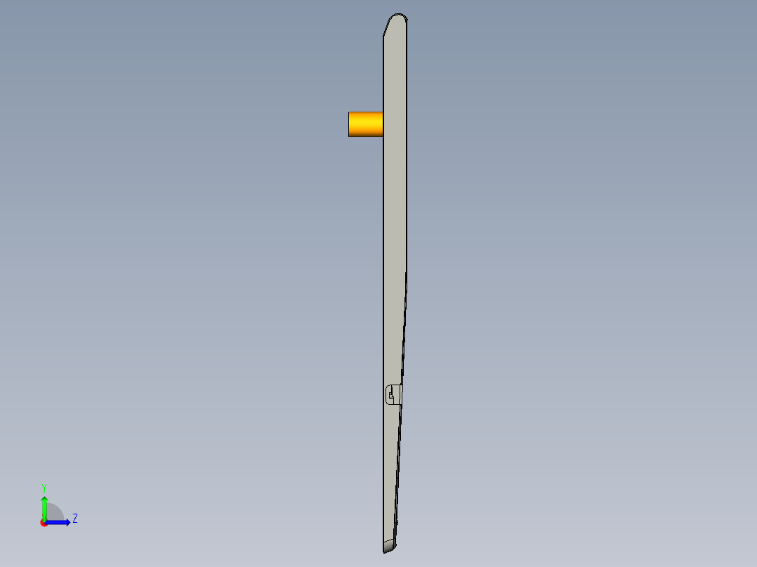 笔记本C壳铣内腔UG刀路模型左视图