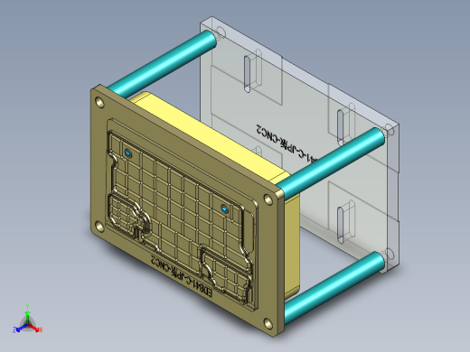 EDB41-C笔记本CNC工装夹具三维模型-JP版-CNC2-181129