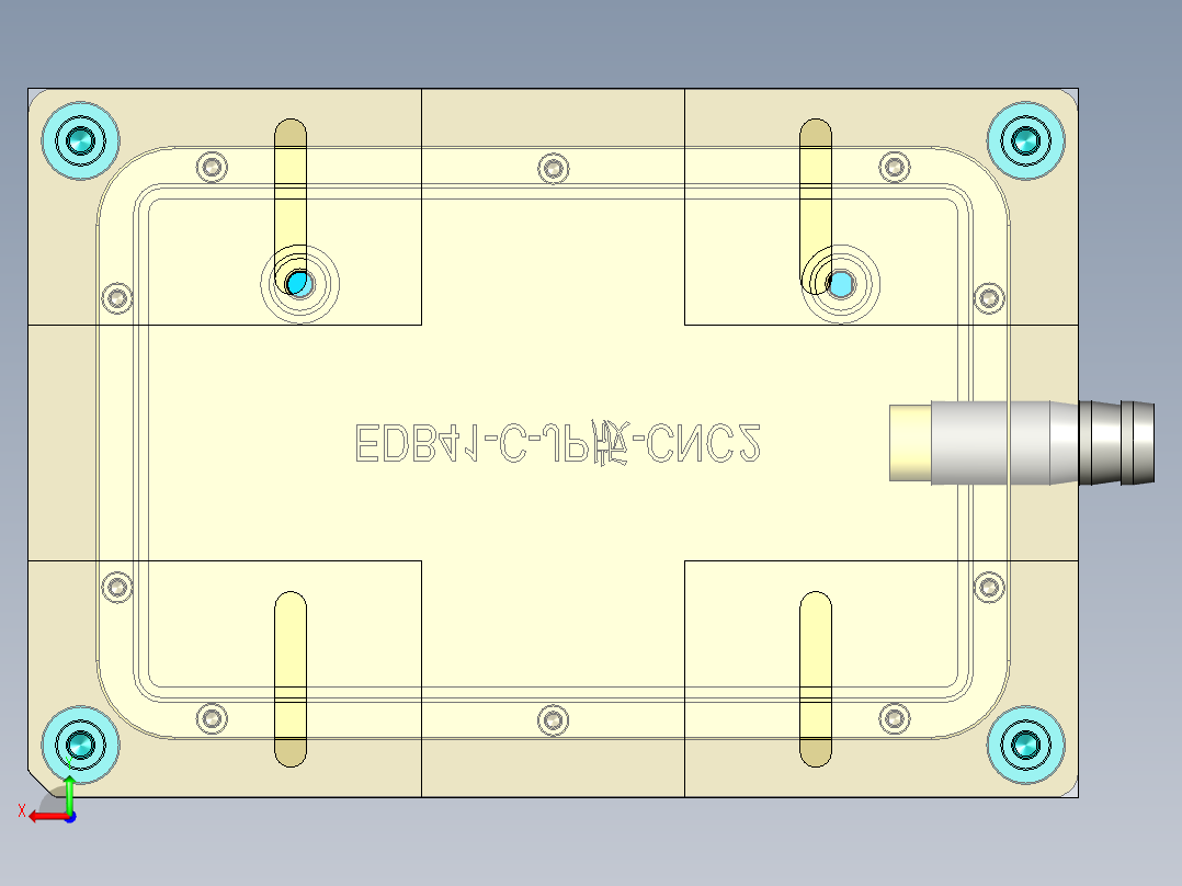 EDB41-C笔记本CNC工装夹具三维模型-JP版-CNC2-181129后视图