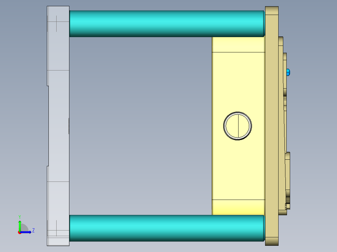 EDB41-C笔记本CNC工装夹具三维模型-JP版-CNC2-181129左视图