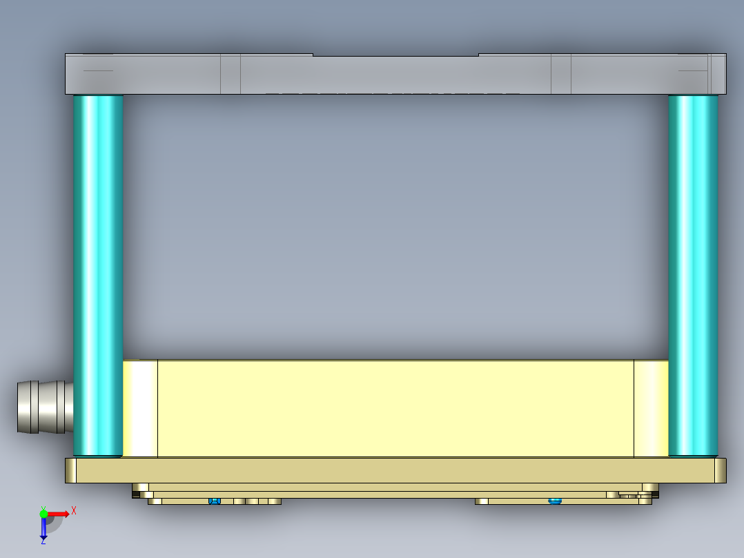 EDB41-C笔记本CNC工装夹具三维模型-JP版-CNC2-181129俯视图