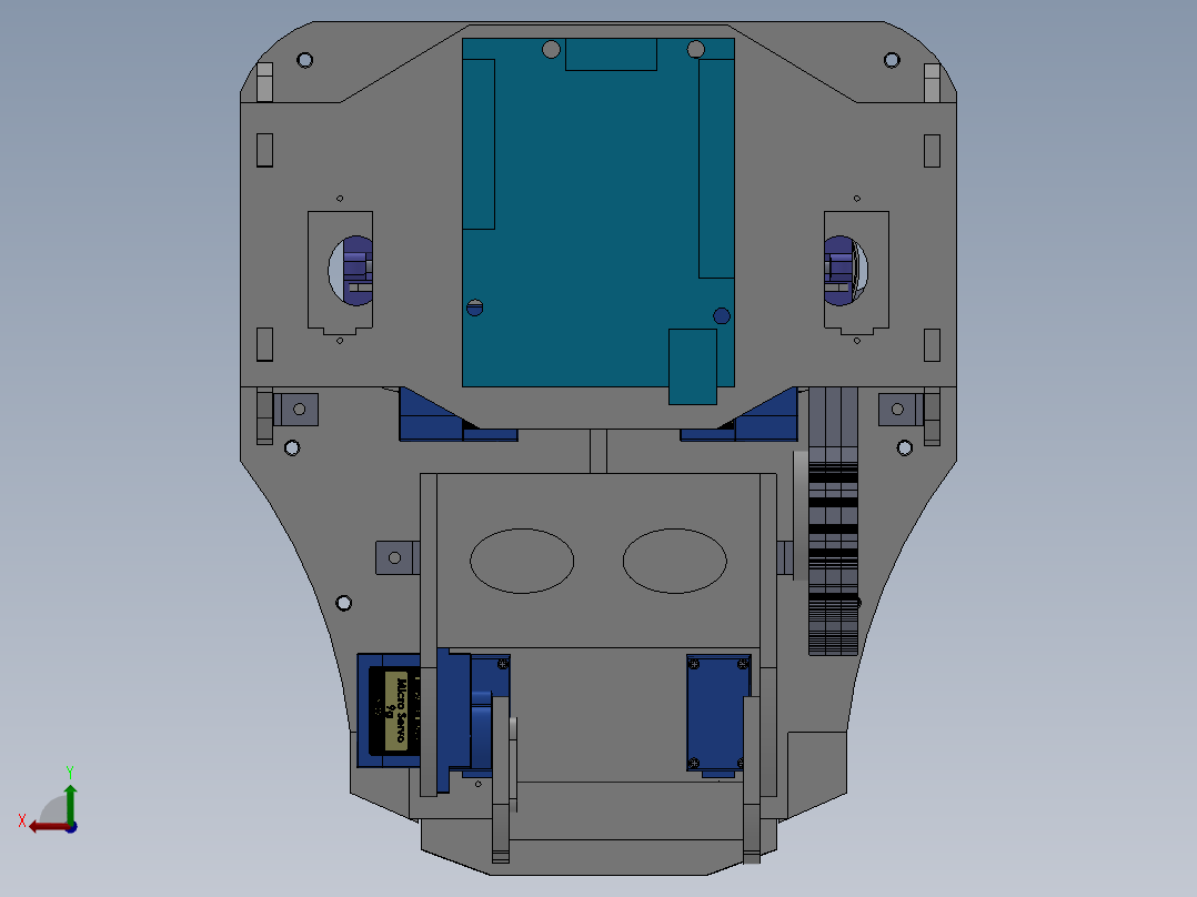 表情机器人后视图