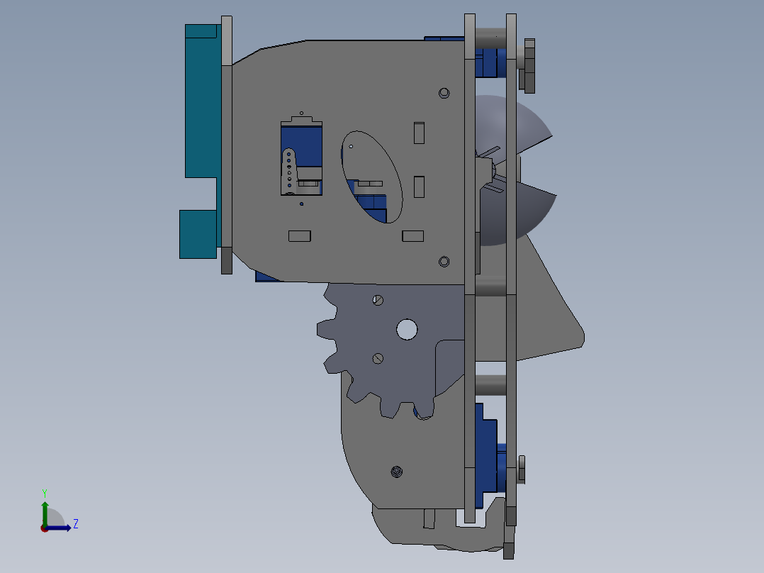表情机器人左视图