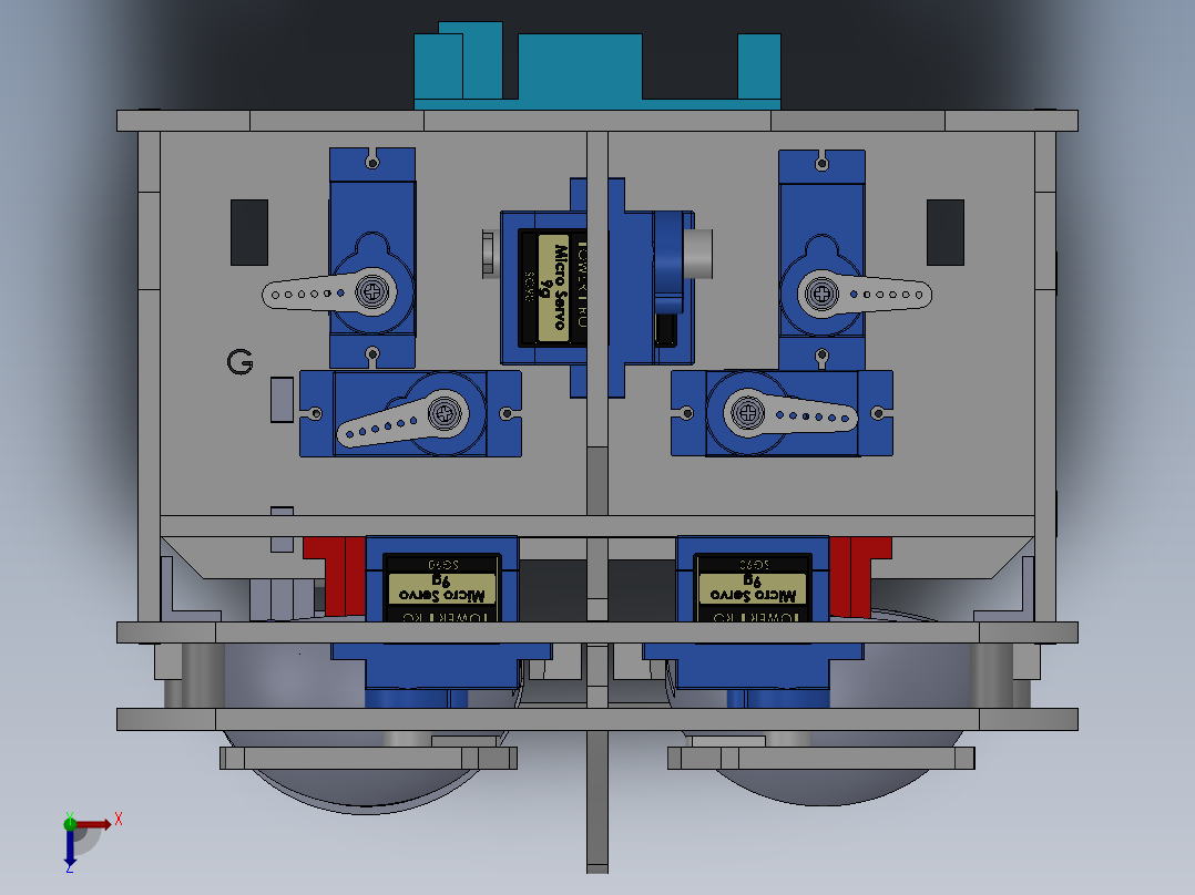 表情机器人俯视图