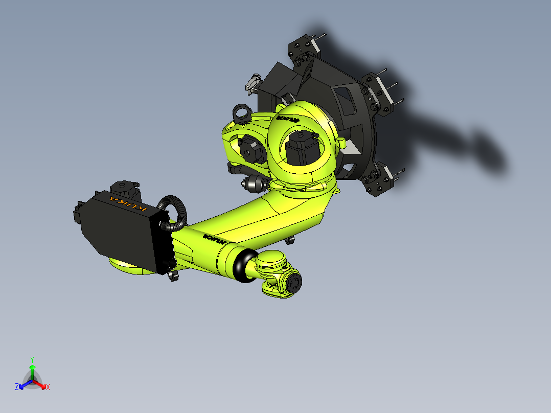 KUKA KR 90 R3100 extra (KR QUANTEC extra)机器人正等轴测图