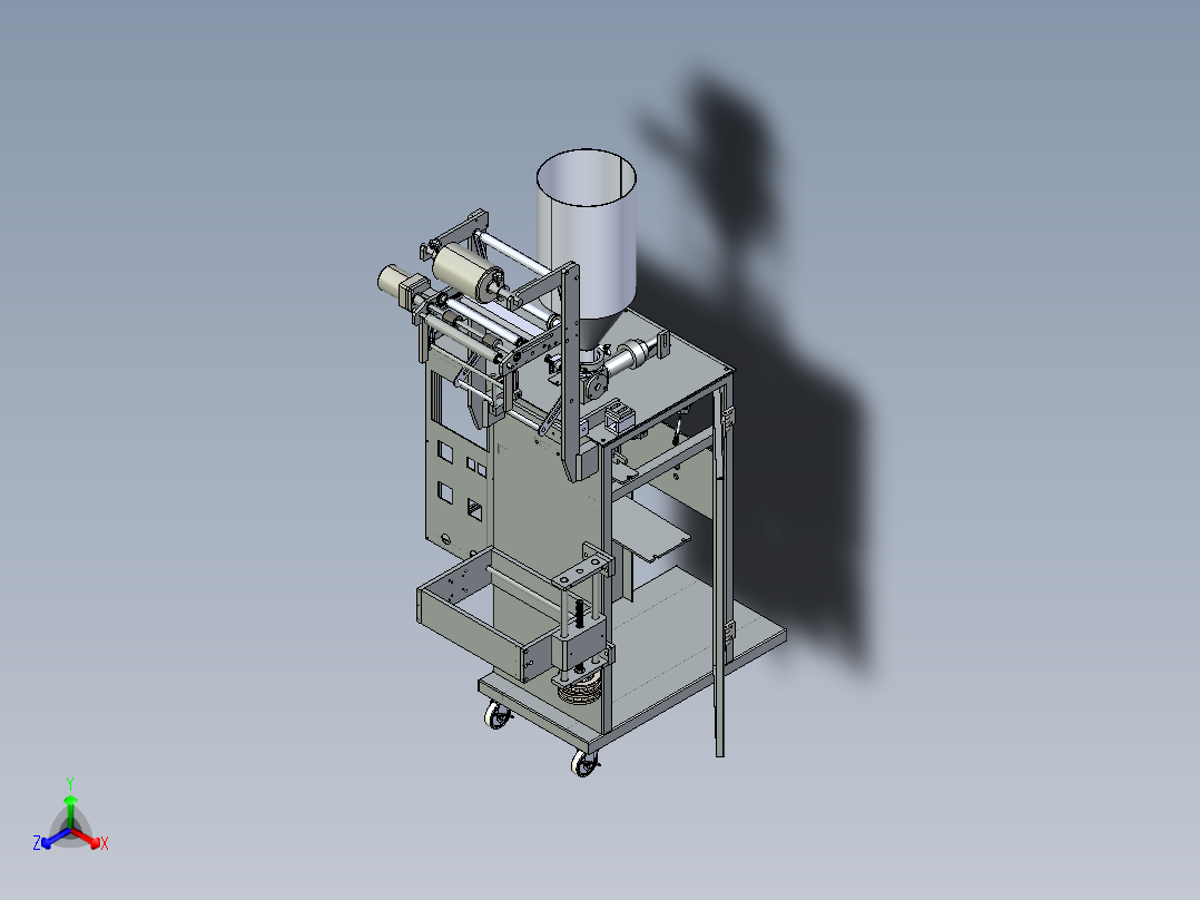 A3003419-包装机装袋机正等轴测图