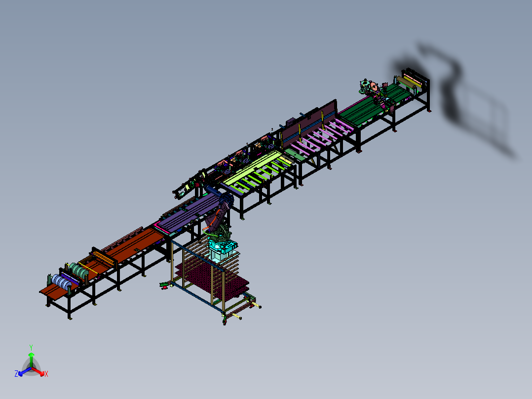 电梯门板铆接生产线