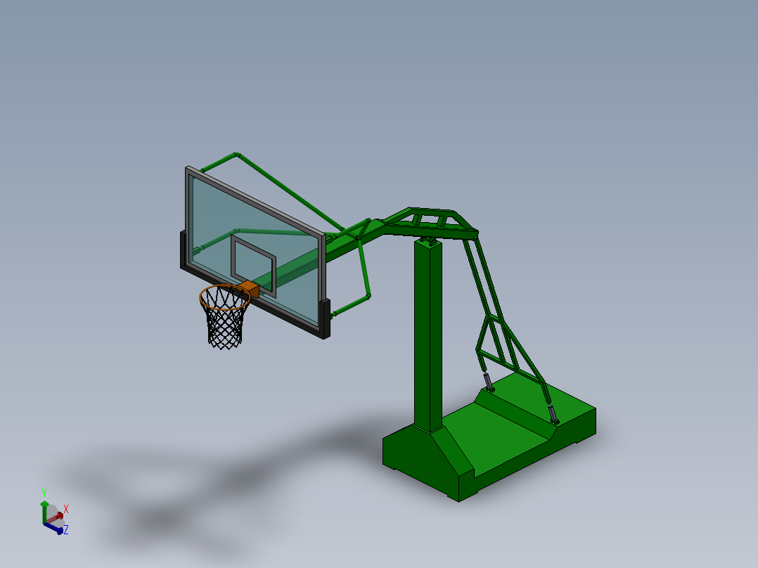 400333-篮球架（标准）主视图