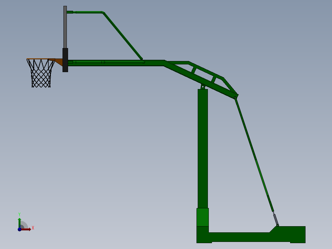 400333-篮球架（标准）前视图
