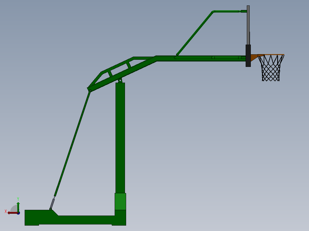 400333-篮球架（标准）后视图
