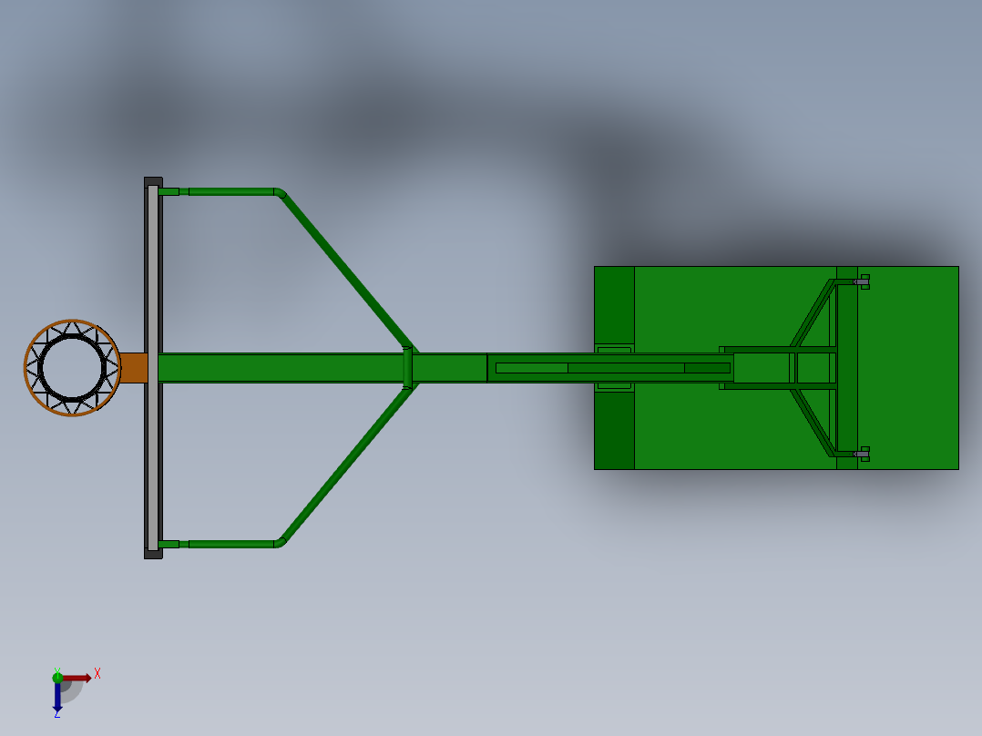 400333-篮球架（标准）俯视图