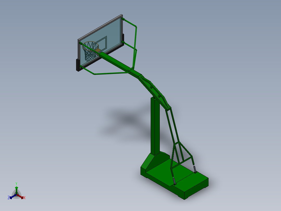 400333-篮球架（标准）正等轴测图