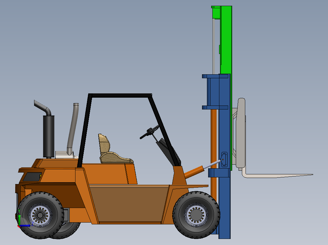 叉车、 叉车 SW X_T(2)左视图