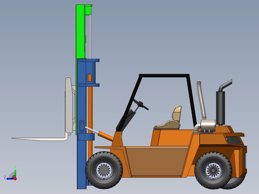 叉车、 叉车 SW X_T(2)右视图