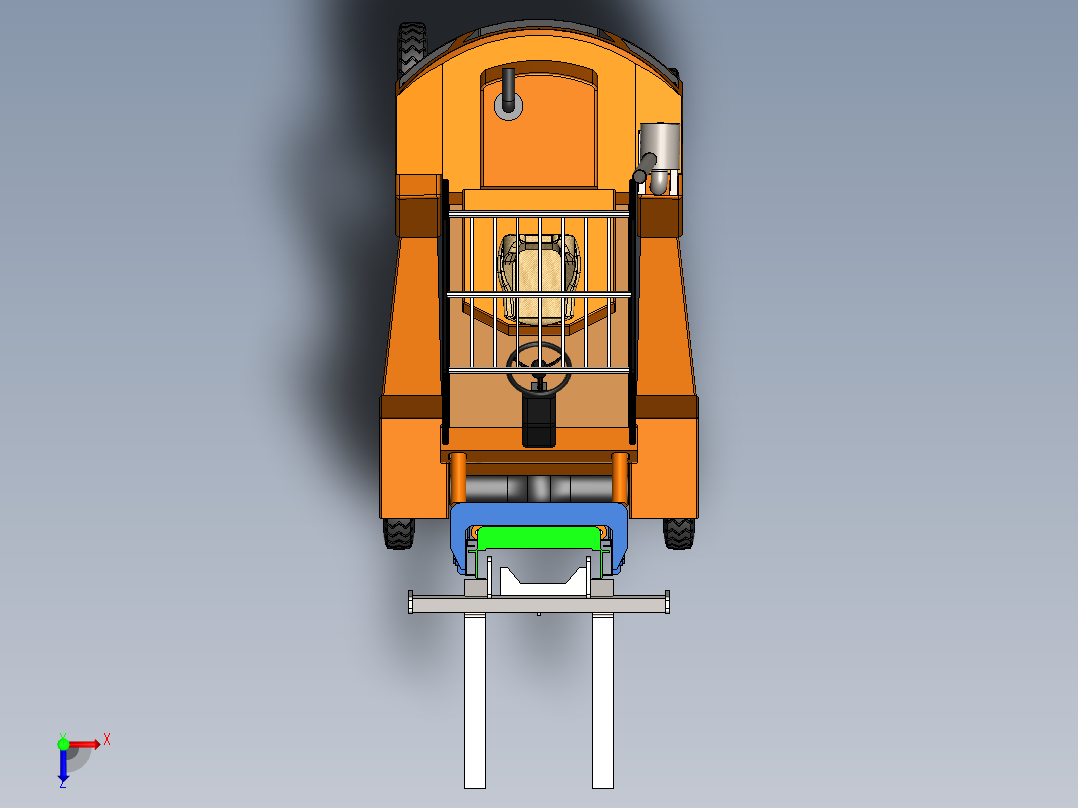 叉车、 叉车 SW X_T(2)俯视图