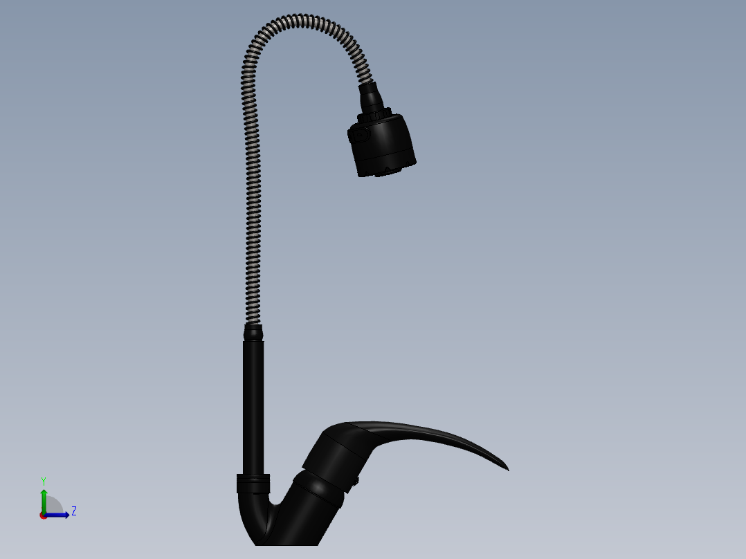 水龙头 花洒(34)左视图