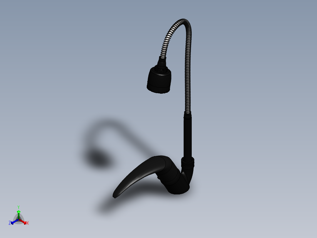 水龙头 花洒(34)正等轴测图