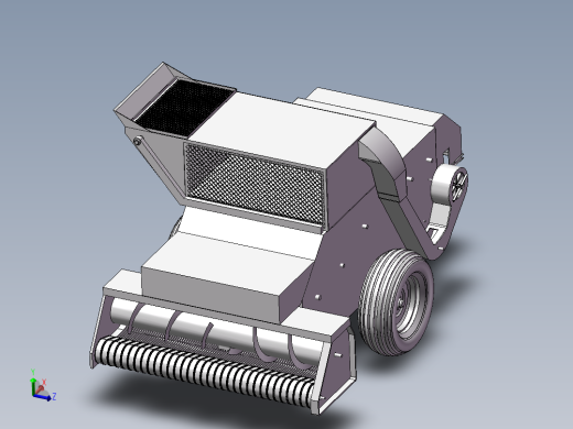 花生收获机设计【三维模型+8张CAD图纸+说明书】