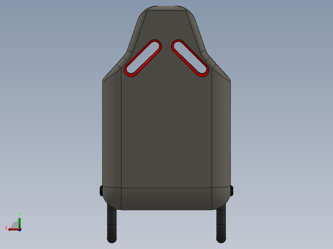 汽车座椅后视图