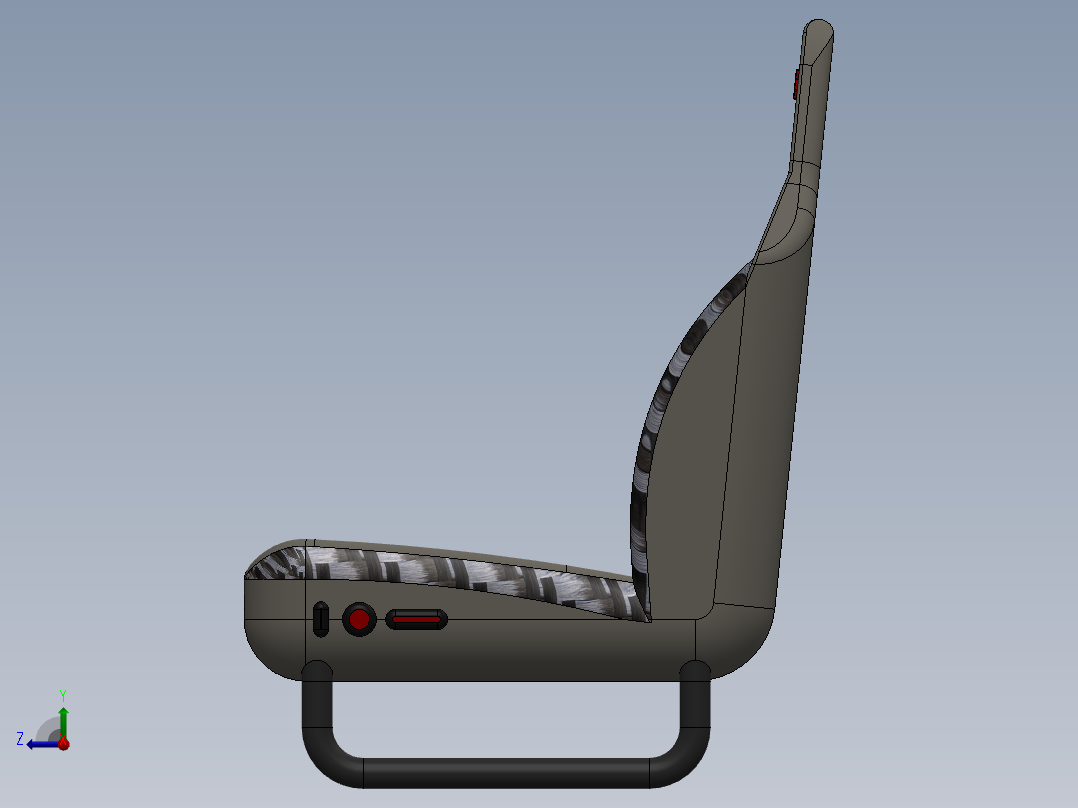 汽车座椅右视图