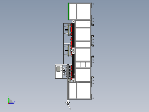 手机充电器插头自动测试生产线左视缩略图