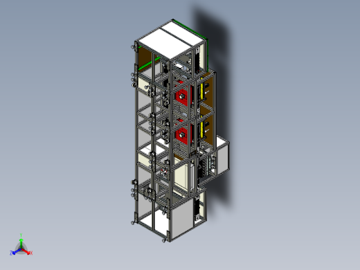 手机充电器插头自动测试生产线正等轴测缩略图